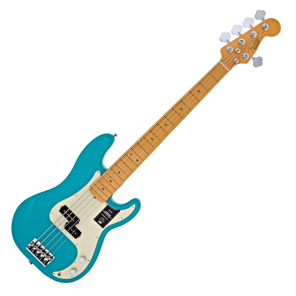 Fender American Professional II Precision Bass V MN Bajo Eléctrico 5 Cuerdas Miami Blue 7