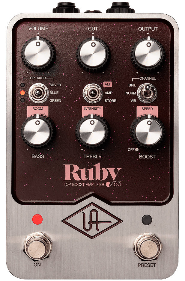 Universal Audio Ruby 63 Top Boost Amplifier Pedal 1