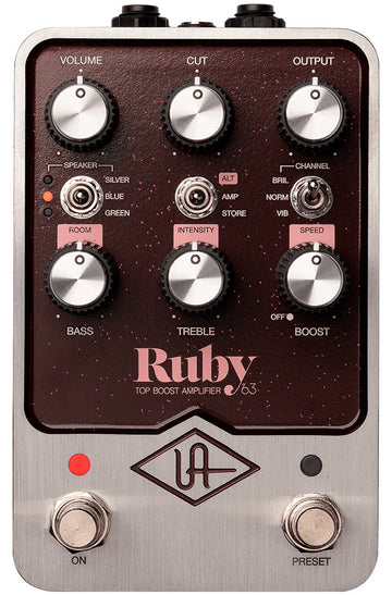 Universal Audio Ruby 63 Top Boost Amplifier Pedal 1