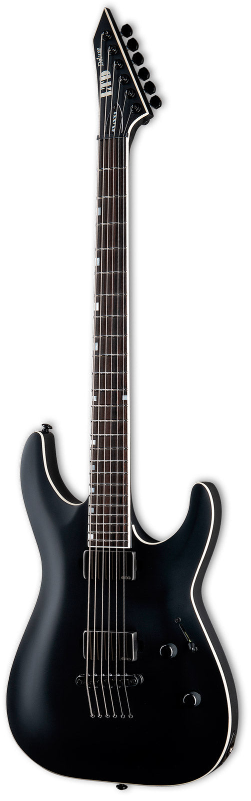 ESP LTD MH1000 BARITONE BLKS Guitarra Eléctrica Black Satin 2
