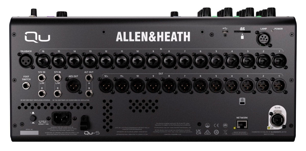 ALLEN & HEATH QU5 Mesa de Mezclas Digital 16 Canales 2