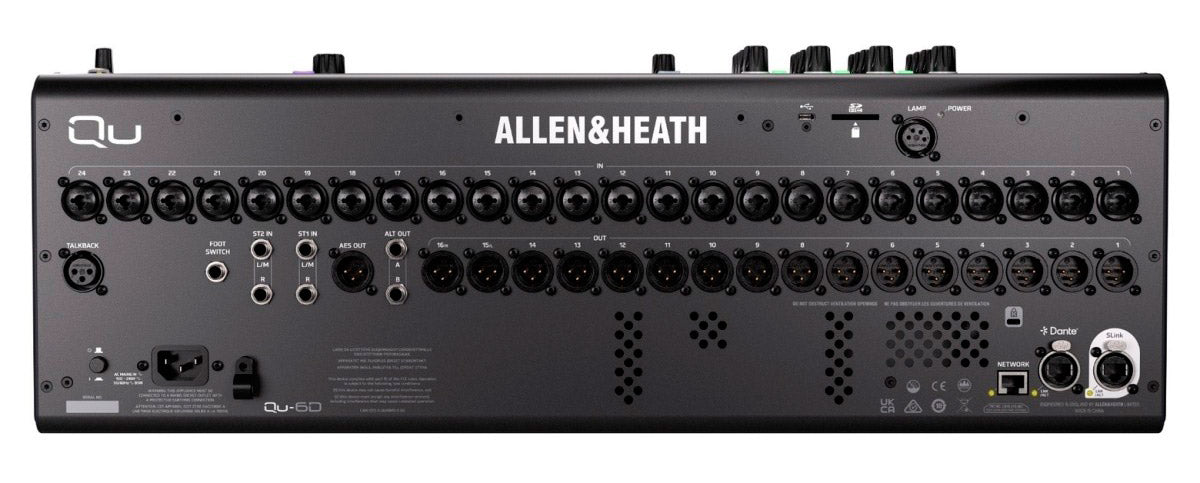 ALLEN & HEATH QU6D Dante Mesa de Mezclas Digital 24 Canales 2