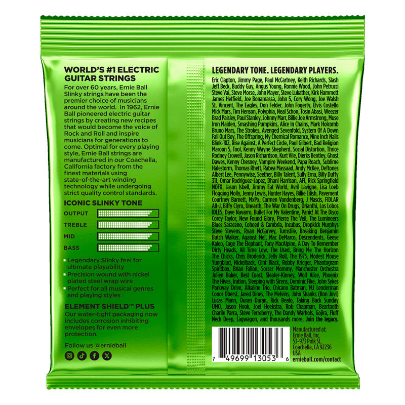 Ernie Ball EB2619 Slinky Titan Juego Cuerdas Guitarra Eléctrica 011 056 2