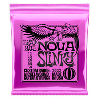 Ernie Ball EB2622 Nova Slinky Juego Cuerdas Guitarra Eléctrica 011 054 1