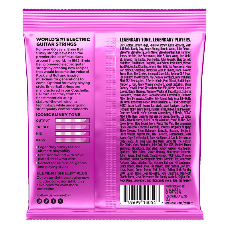 Ernie Ball EB2622 Nova Slinky Juego Cuerdas Guitarra Eléctrica 011 054 2