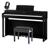 Kawai -Pack- CN201 BLK Piano Digital Negro + Banqueta y Auriculares 1