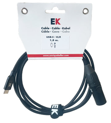 Auvisa HDMI22218 Cable USB C a XLR Macho 1.8 metros 1