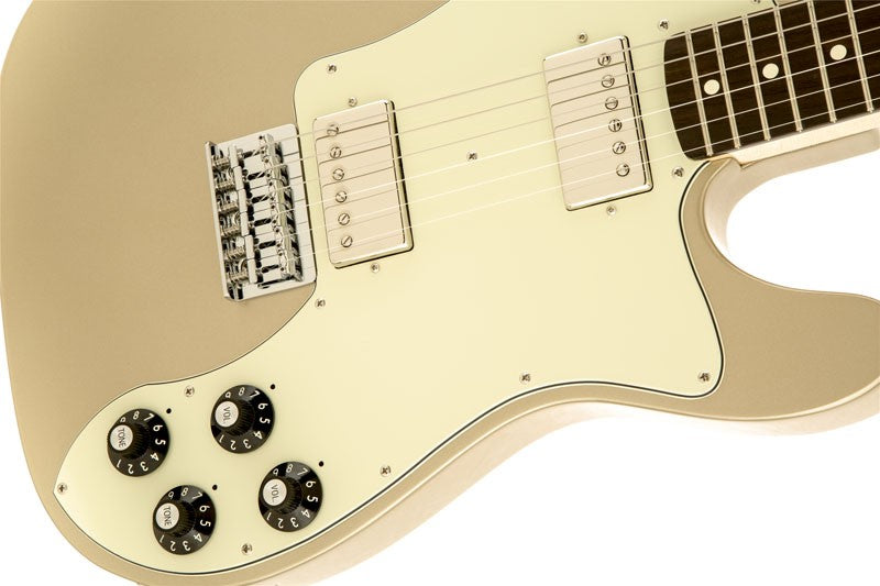 Fender Chris Shiflett Telecaster Deluxe RW Guitarra Eléctrica Shoreline Gold 4