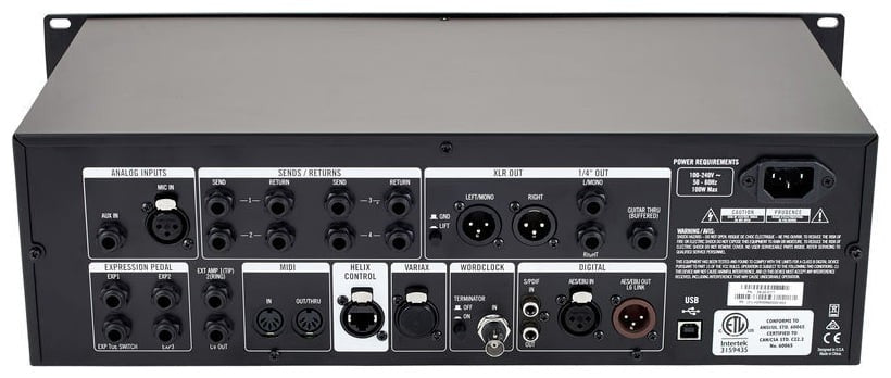 【9/14までセール中】LINE6 Helix rack Line 6 Helix Rack Procesador Multiefectos Guitarra