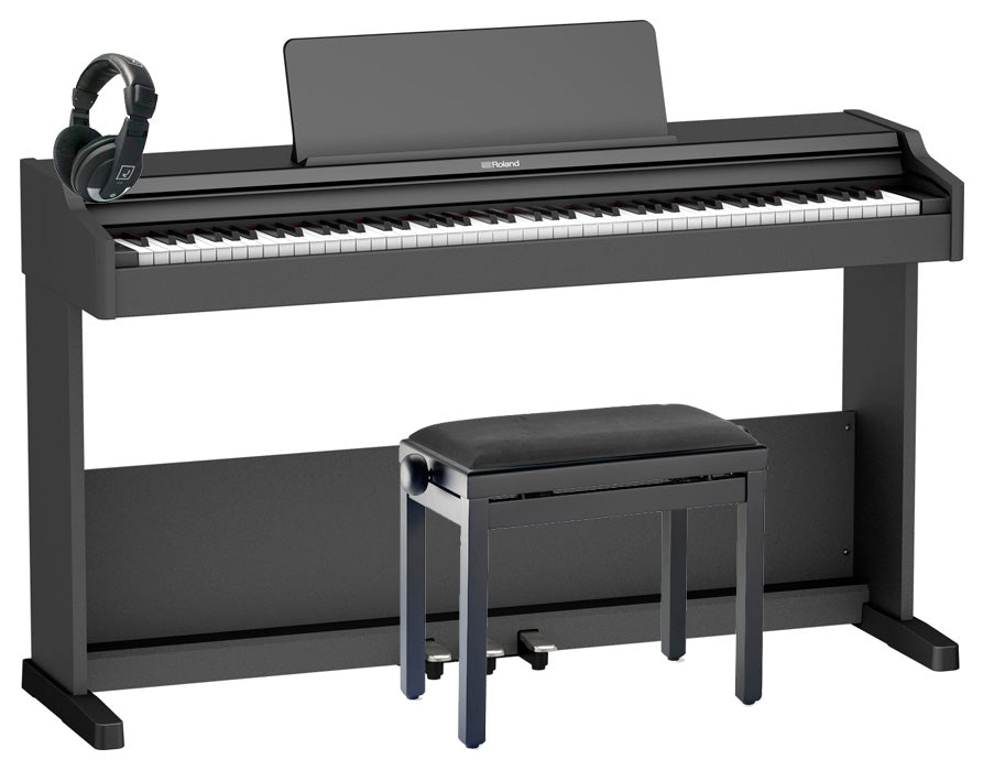 Roland -Pack- RP107 BKX Piano Digital Negro + Banqueta y Auriculares 1