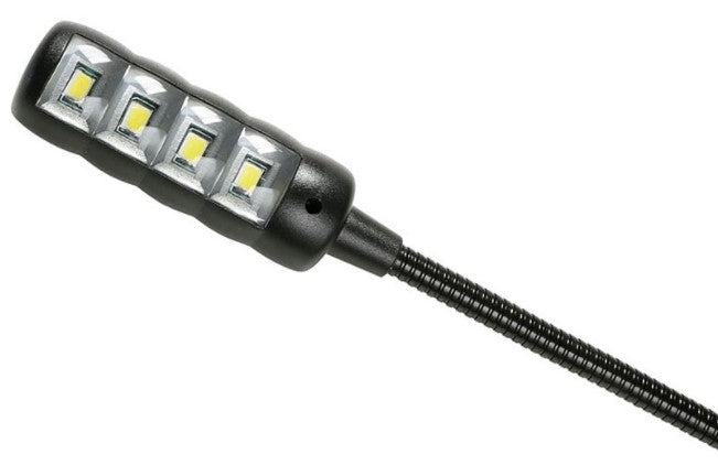 Adam Hall SLED1ULTRAXLR3 Lámpara Gooseneck de 4 Leds Cob con Conector XLR 4