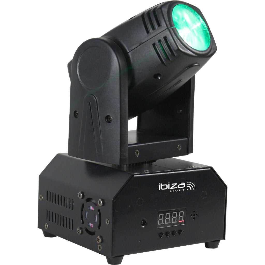 Ibiza Light LMH250 RC Cabeza Móvil Beam de Led RGBW 10W DMX con Mando a Distancia 1