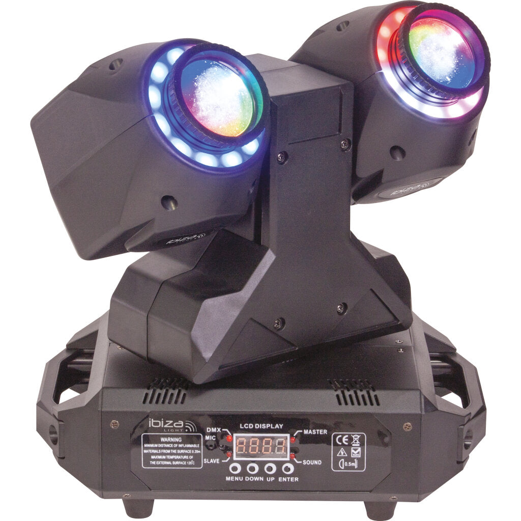 Ibiza Light MH Beam 60 FX Doble Cabeza Móvil Wash And  Beam 2 en 1 con Control DMX 1