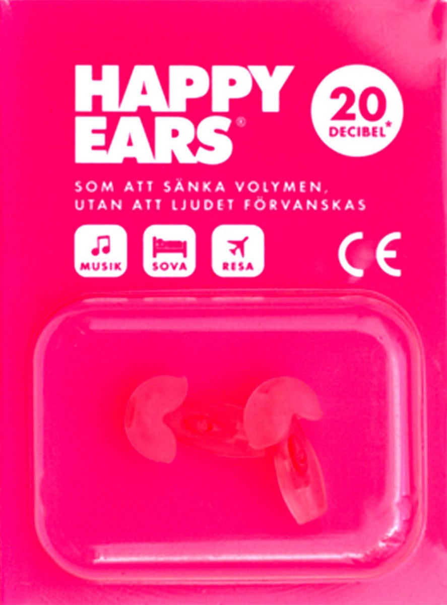 Happy Ears Rosa Tapones para Oídos 1