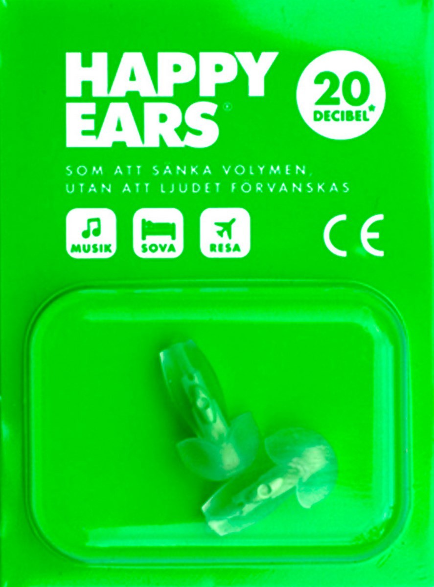 Happy Ears Verde Tapones para Oídos 1