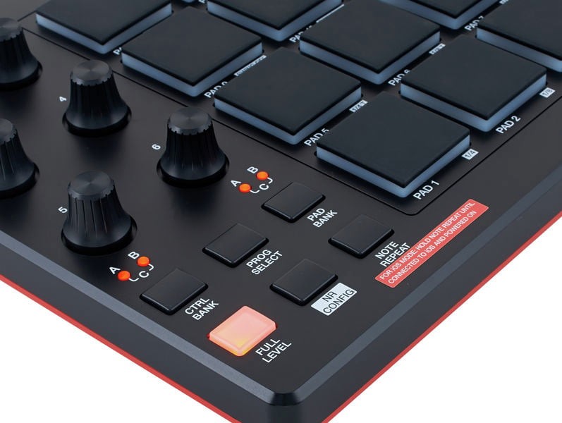 AKAI MPD218 Controlador USB Midi 16 Pads 10