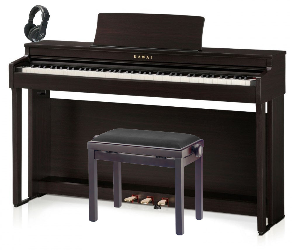 Kawai -Pack- CN201 RW Piano Digital Rosewood + Banqueta y Auriculares 1