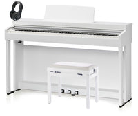 Kawai -Pack- CN201 WH Piano Digital Blanco + Banqueta y Auriculares 1