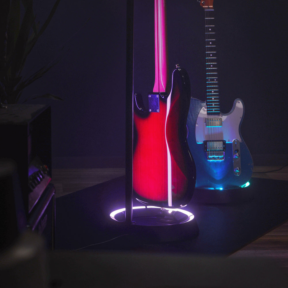 Gravity GS LS 01 NH B Guitar Glow Stand Neckhug Soporte Guitarra con Iluminacion 11