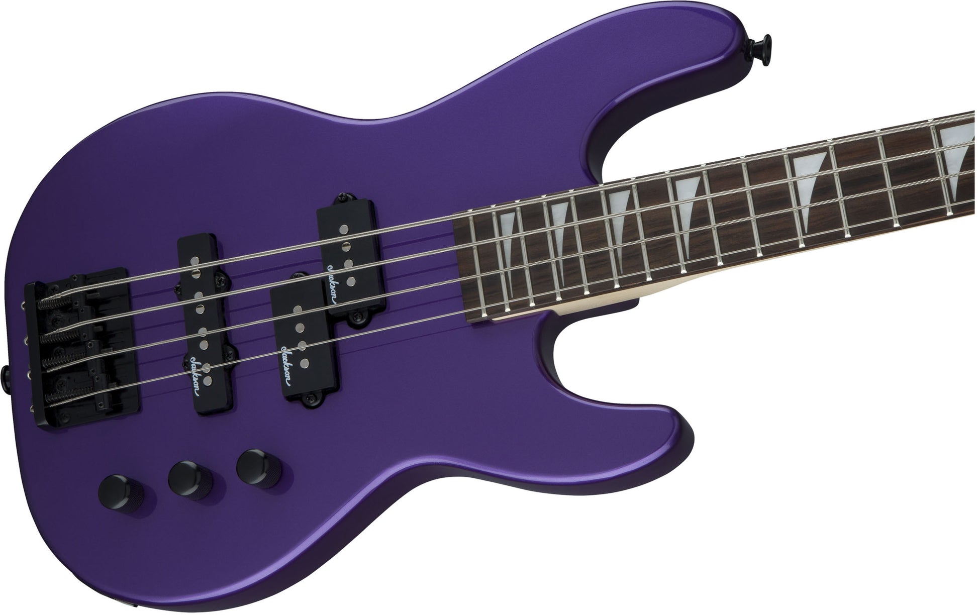 Jackson JS Concert Bass Minion JS1X AM Guitarra Eléctrica Pavo Purple 5