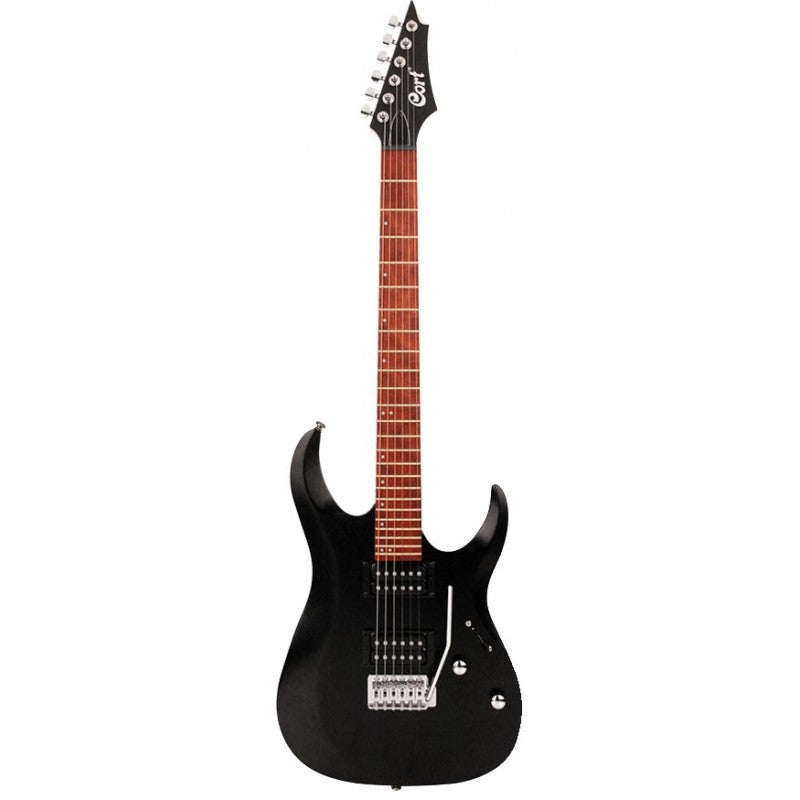 Cort X100 OPBK Guitarra Eléctrica Open Pore Black 1