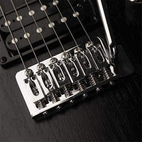 Cort X100 OPBK Guitarra Eléctrica Open Pore Black 6