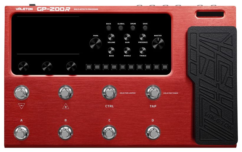 Valeton GP200R Pedalera Multiefectos Guitarra Roja 7