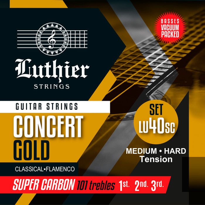 Luthier LU-40SC Super Carbon Juego Cuerdas Guitarra Española Tensión Medio Alta 1
