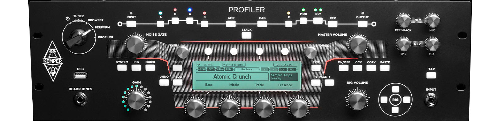 Kemper Profiling PowerRack MK2 Amplificador Rack Guitarra Negro 1
