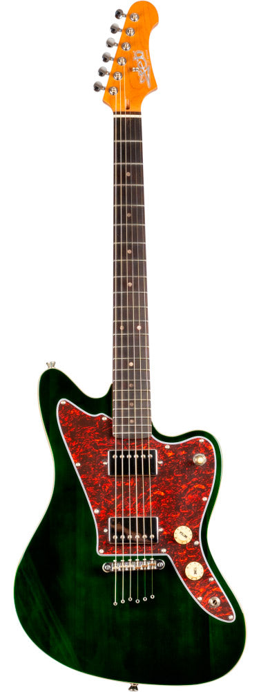 Jet Guitars JJ350 GR RW Guitarra Eléctrica Verde 1