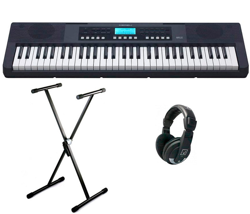 Medeli -Pack- Iniciación Teclado MK61 + Soporte y Auriculares 1