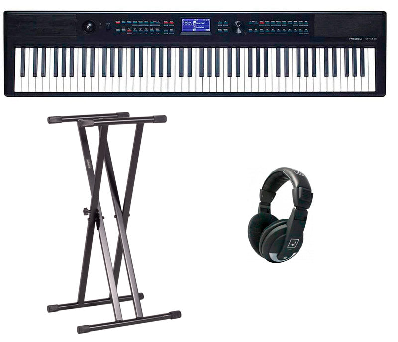 Medeli -Pack- Avanzado Piano SP-A500 BK + Soporte y Auriculares 1
