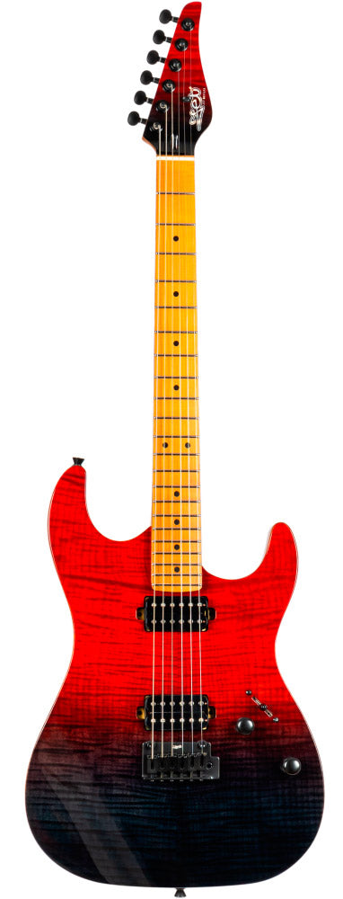 Jet Guitars JS1000 Vulcano TR MN Guitarra Eléctrica Transparent Red 1