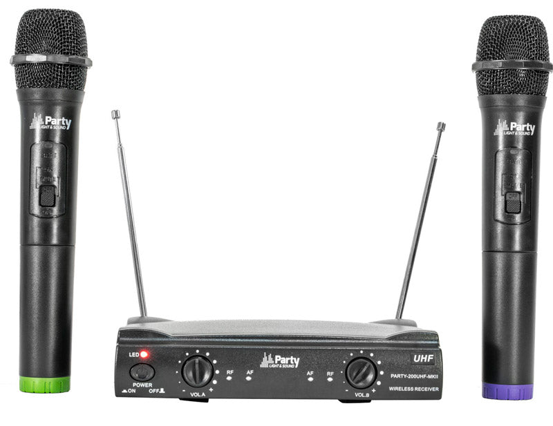 Party 200UHF MKII Sistema Inalámbrico Dos Micrófonos de Mano 1