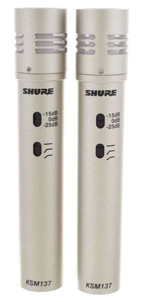 Shure KSM137SL Stereo Pareja Micrófonos de Condesador Estéreo 1