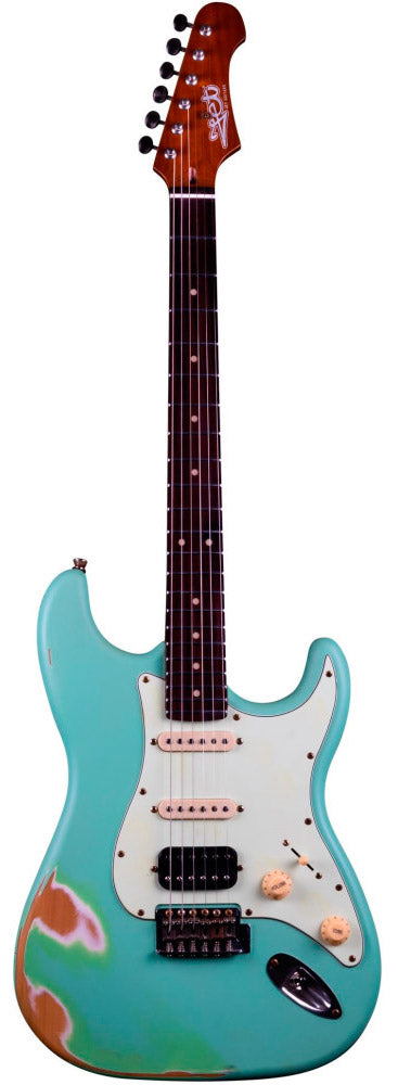 Jet Guitars JS400 Relic SFG MN Guitarra Eléctrica Sea Foam Green 1