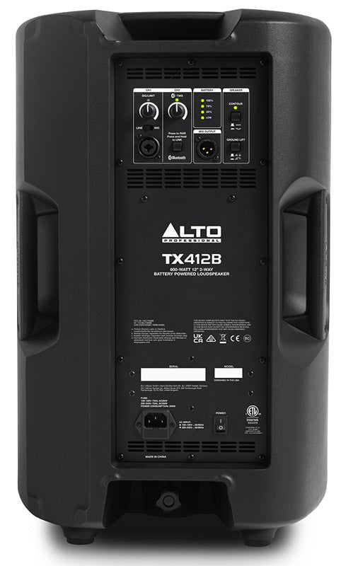 Alto TX412B Altavoz Activo Dos Vías con Batería 2