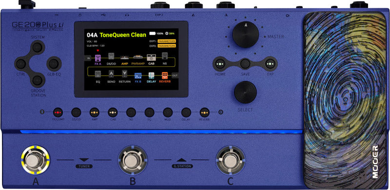 Mooer GE200 Plus LI Pedalera Multiefectos 1