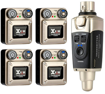 Xvive U45R4 Sistema Inalámbrico InEar Cuatro Receptores 1