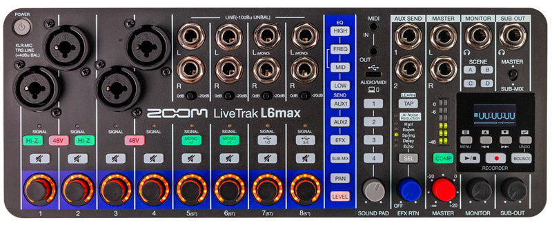Zoom L6MAX Livetrak Mesa Digital 12 Canales 1