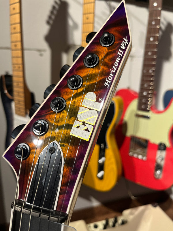 ESP USA HORIZON II QM BH SD GUITARRA ELECTRICA LYNCH BURST