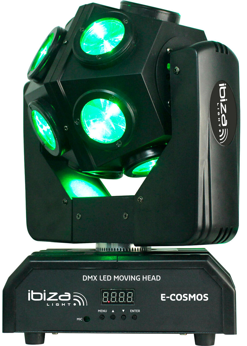 Ibiza Light E-Cosmos Cabeza Móvil DMX 4 en 1 12X10W 4