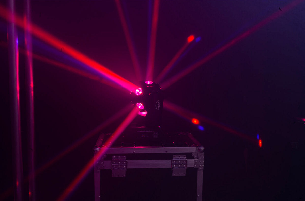 Ibiza Light E-Cosmos Cabeza Móvil DMX 4 en 1 12X10W 6