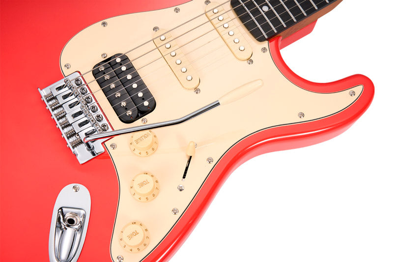 Mooer MSC10 Elite FR Guitarra Eléctrica Fiesta Red 4