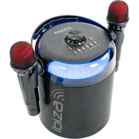 Ibiza Sound Karahome BK Altavoz Bluetooth Karaoke Con 2 Micrófonos Inalámbricos Negro 1
