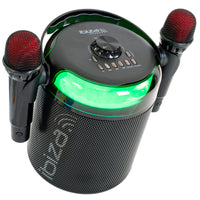 Ibiza Sound Karahome BK Altavoz Bluetooth Karaoke Con 2 Micrófonos Inalámbricos Negro 2
