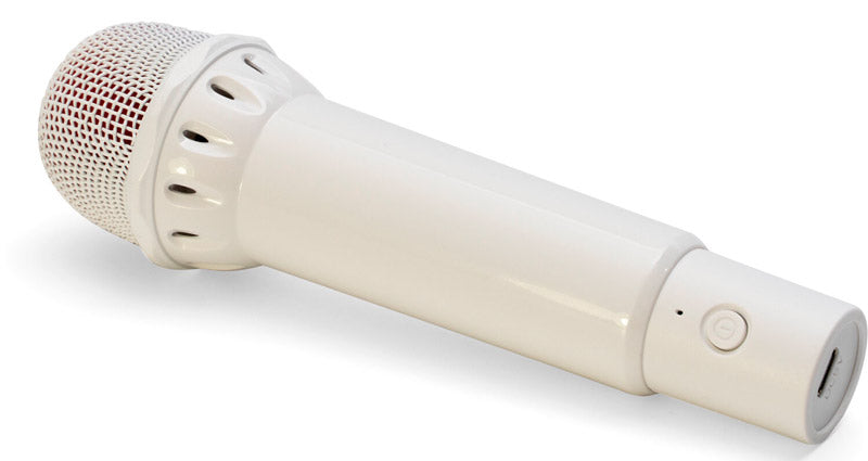 Ibiza Sound Karahome WH Altavoz Bluetooth Karaoke Con 2 Micrófonos Inalámbricos Blanco 4