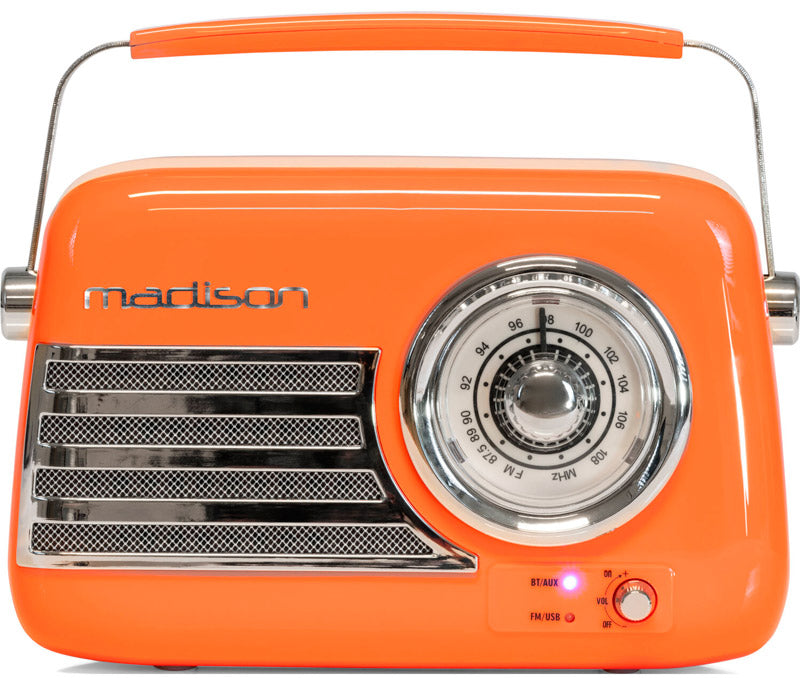 Madison Freesound VR40 OR Radio Bluetooth USB FM Naranja 1