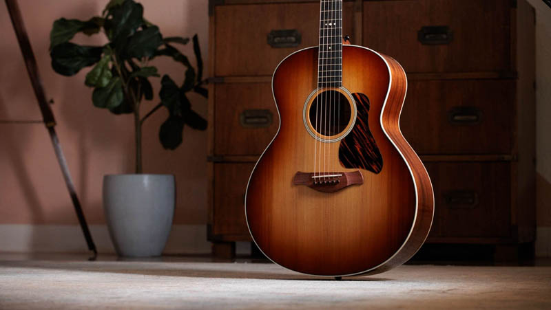 Taylor Gold Label 514E SB Firestripe Guitarra Electroacústica Gran Auditorio Sunburst 9