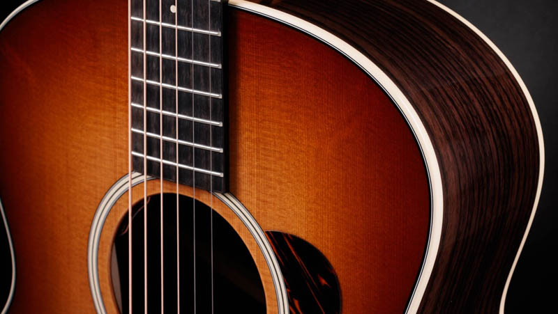 Taylor Gold Label 714E SB Firestripe Guitarra Electroacústica Gran Auditorio Sunburst 3